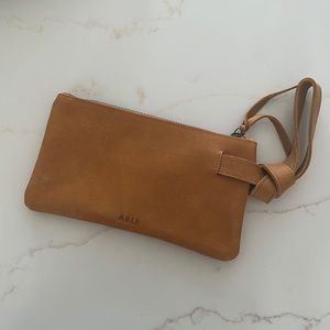 Able Rachel Wristlet in Cognac